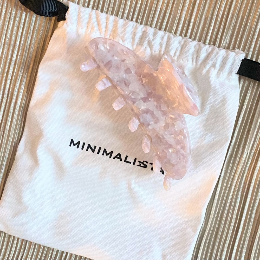 MINIMALISTA Acetate Hair Clip Claw 4 Inches The Crown Clip in Heavenly Pouch